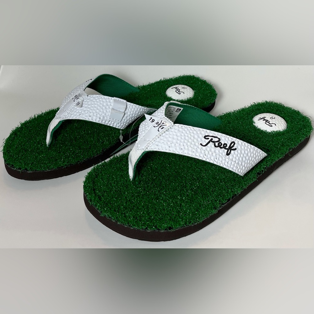 REEF Mulligan II Golf Turf Grass Flip Flops Sandals